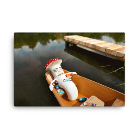 S-0038 Canvas (1.5" deep): "Canoe (right)" (choose size)