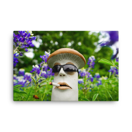S-0039 Canvas (1.5" deep): "Bluebonnet w Bee" (choose size)