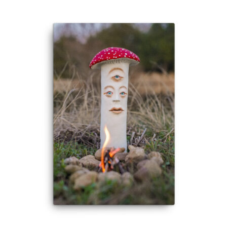S-0016 Slim Canvas (0.75" deep): “Fire (day) PORTRAIT” (choose size)